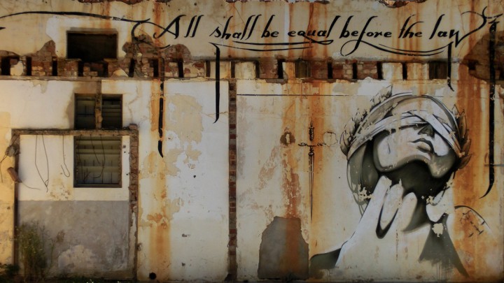 All shall be equal before the law - South Africa Grafitti
